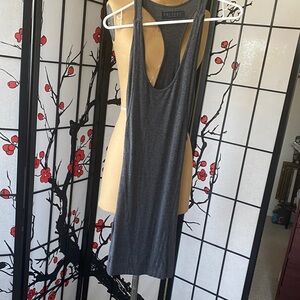Fashion Nova Charcoal halter back mini Dress